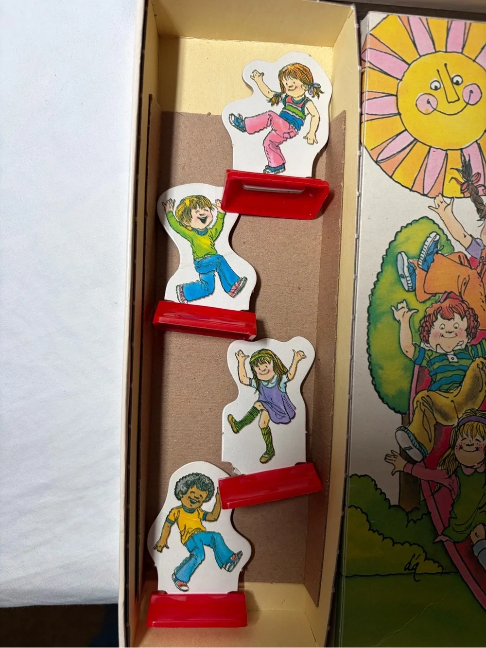 Vintage Chutes and Ladders Kids Board Game - Classic White Box